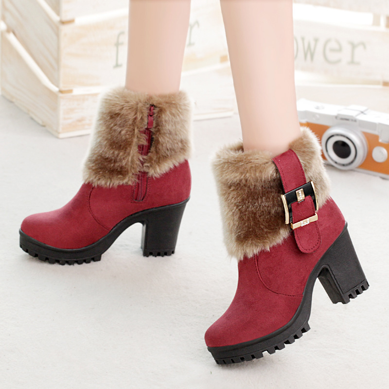 Lynne's Square Heel Winter Boots Lynne's Square Heel Winter Boots