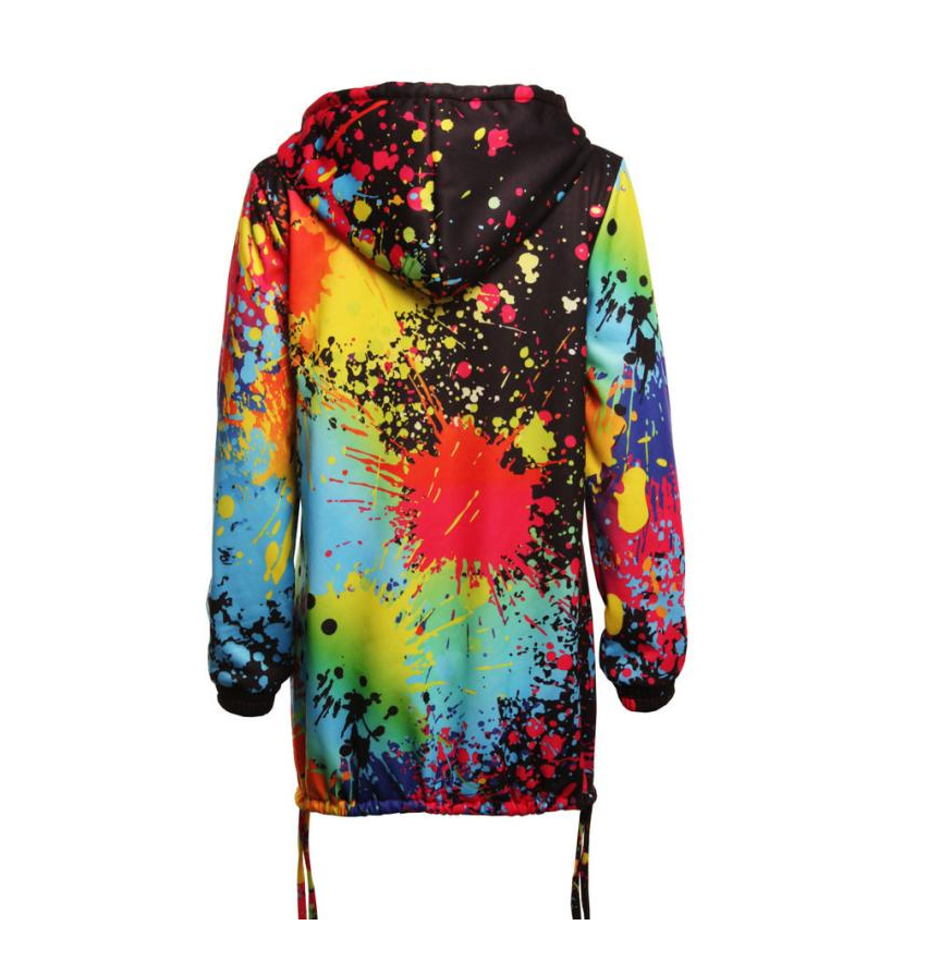 Fashion Tie dyeing Print Coats for Women Fashion Tie dyeing Print Coats for Women