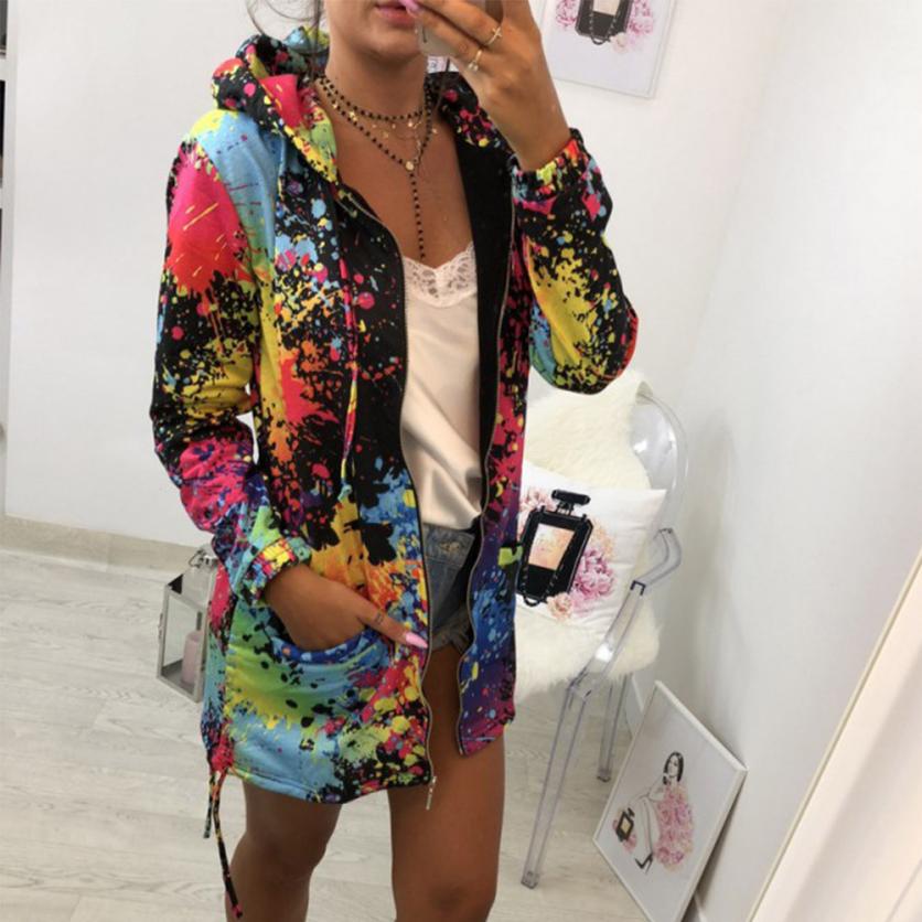 Fashion Tie dyeing Print Coats for Women Fashion Tie dyeing Print Coats for Women