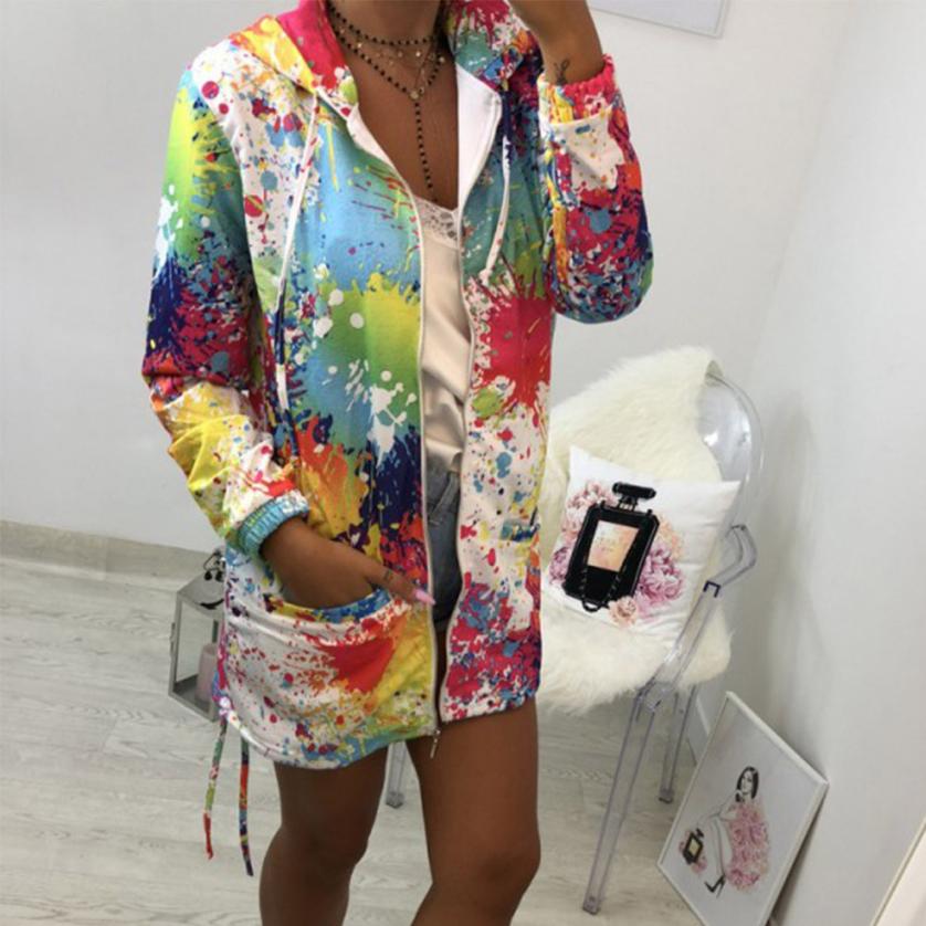 Fashion Tie dyeing Print Coats for Women Fashion Tie dyeing Print Coats for Women
