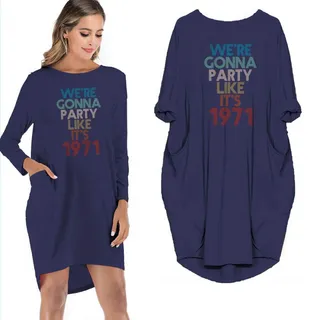 Birthday Outfits Party Like It's 1971 Limited Edition Pocket Dress – alternate