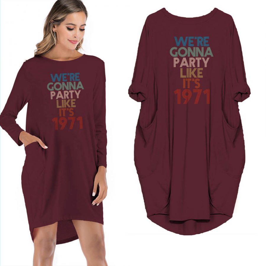 Birthday Outfits Party Like It's 1971 Limited Edition Pocket Dress