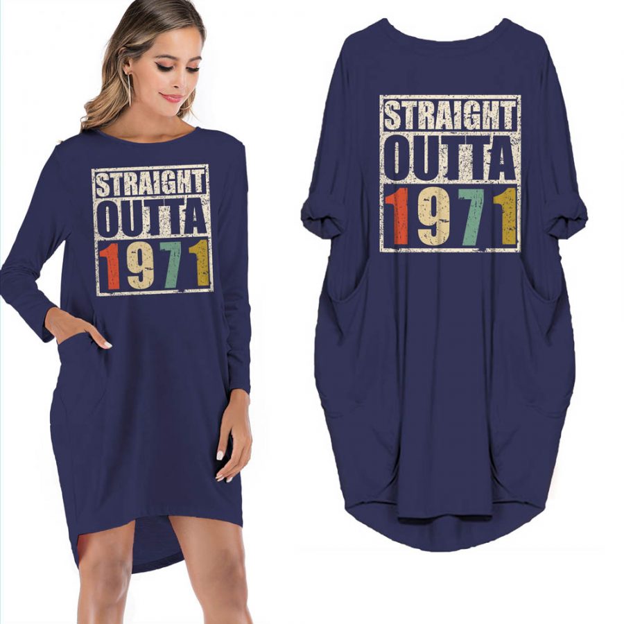 Birthday Outfits Straight Outta 1971 Limited Edition Pocket Dress