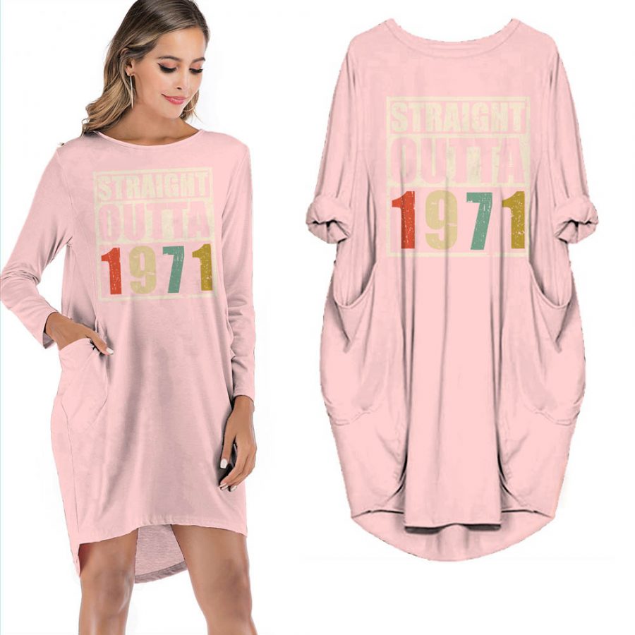 Birthday Outfits Straight Outta 1971 Limited Edition Pocket Dress