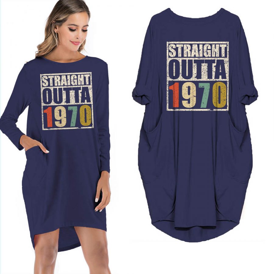 50th Birthday Outfits Straight Outta 1970 Limited Edition Pocket Dress