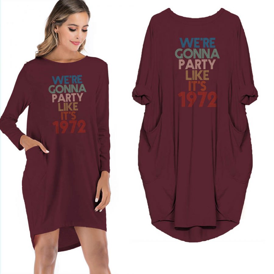 Birthday Outfits Party Like It's 1972 Limited Edition Pocket Dress