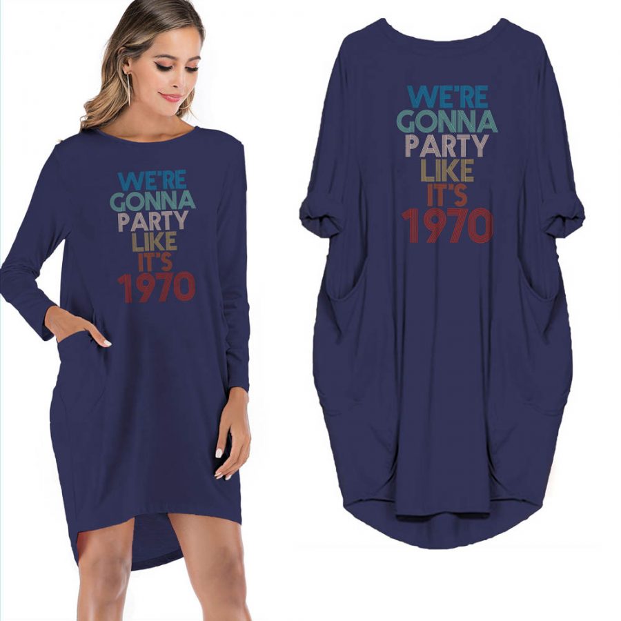 50th Birthday Outfits Party Like It's 1970 Limited Edition Pocket Dress
