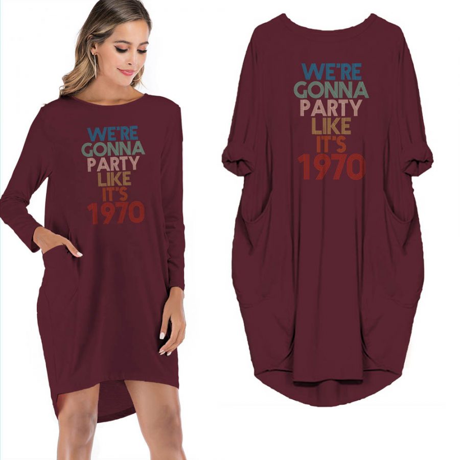50th Birthday Outfits Party Like It's 1970 Limited Edition Pocket Dress
