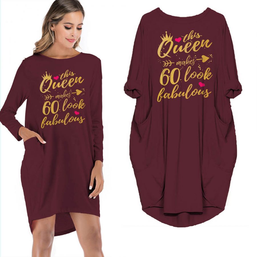 This Queen Makes 60 Look Fabulous Limited Edition Pocket Dress