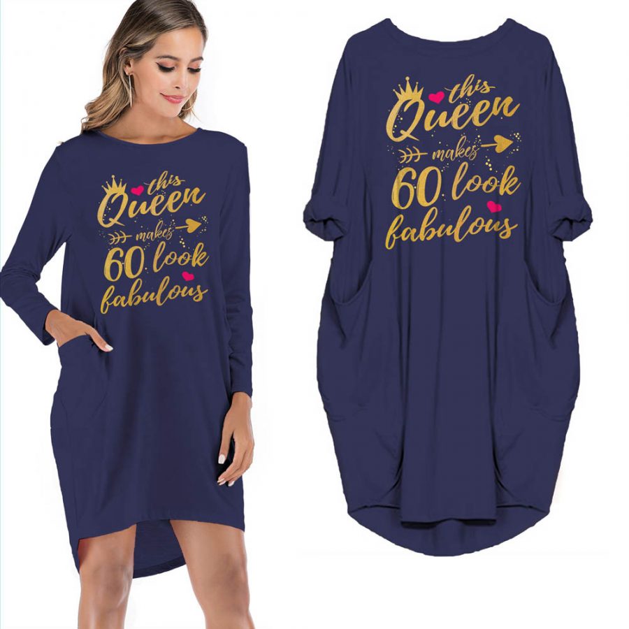 This Queen Makes 60 Look Fabulous Limited Edition Pocket Dress