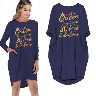 This Queen Makes 30 Look Fabulous Limited Edition Pocket Dress – alternate