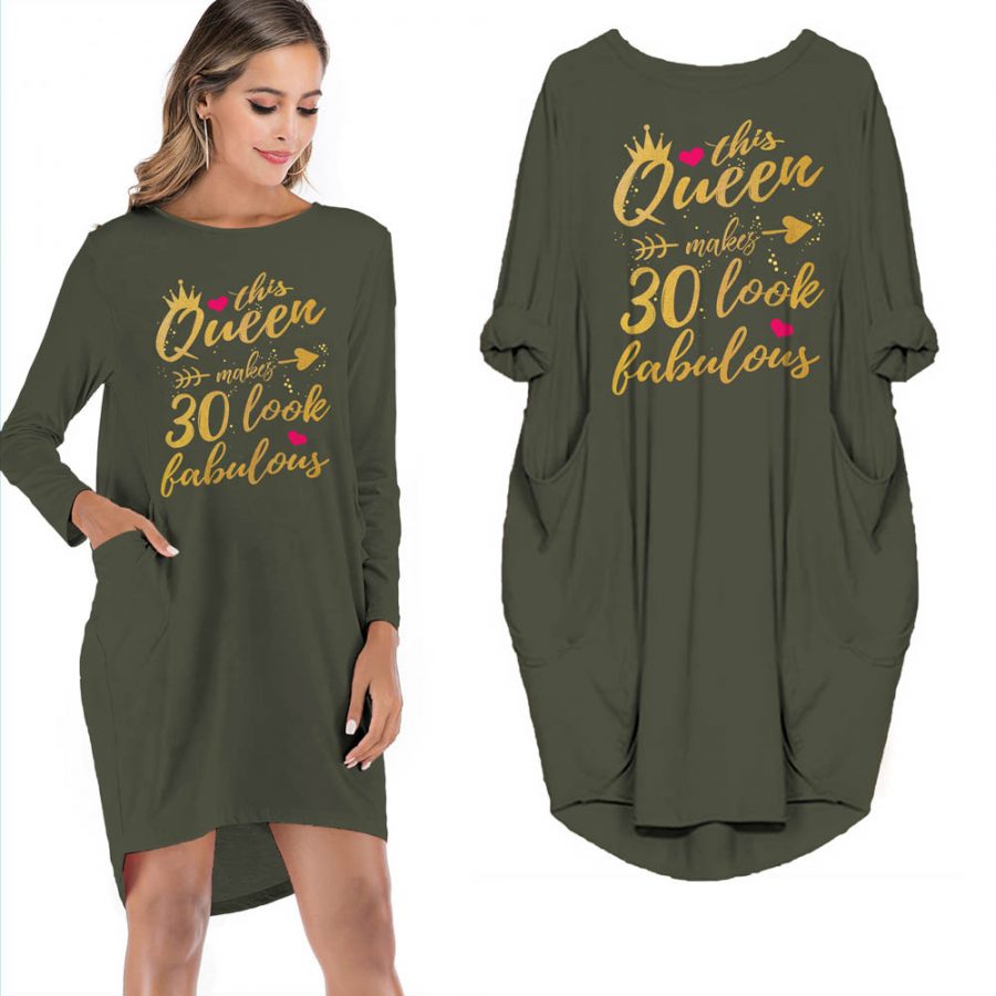 This Queen Makes 30 Look Fabulous Limited Edition Pocket Dress