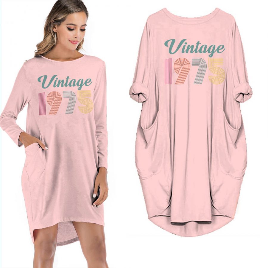 Birthday Outfits New Vintage 1975 Limited Edition Pocket Dress