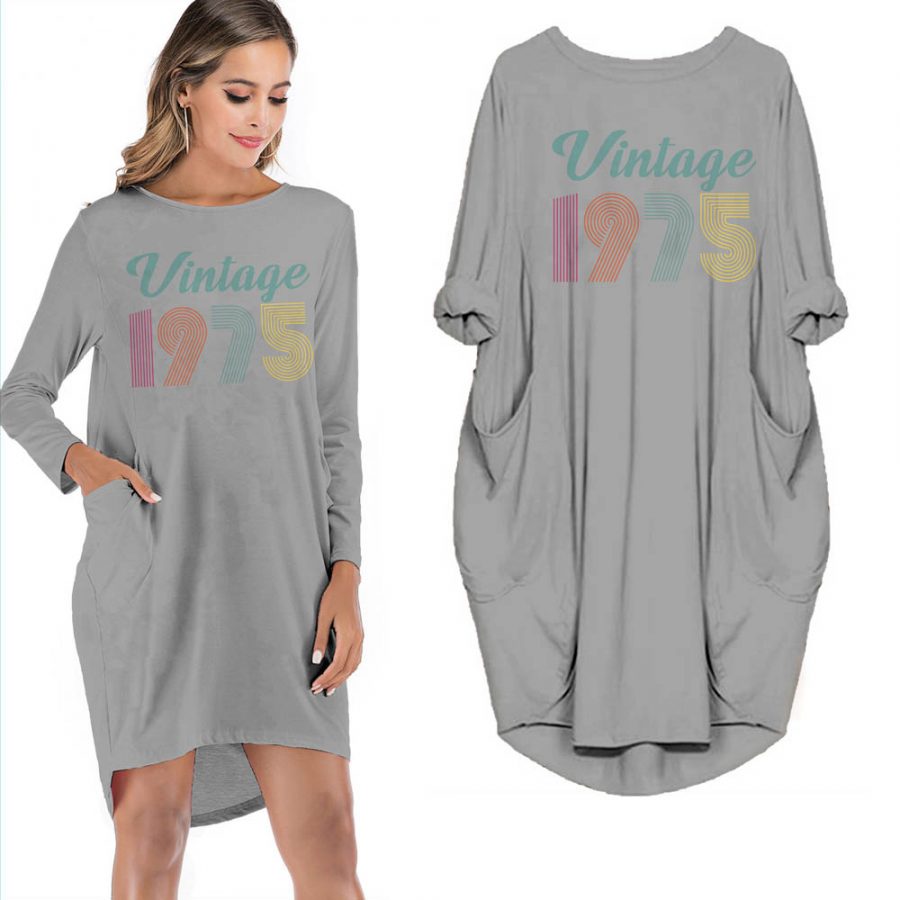 Birthday Outfits New Vintage 1975 Limited Edition Pocket Dress
