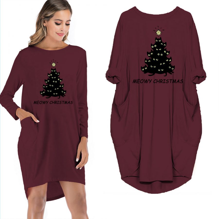 Meowy Christmas Limited Edition Pocket Dress