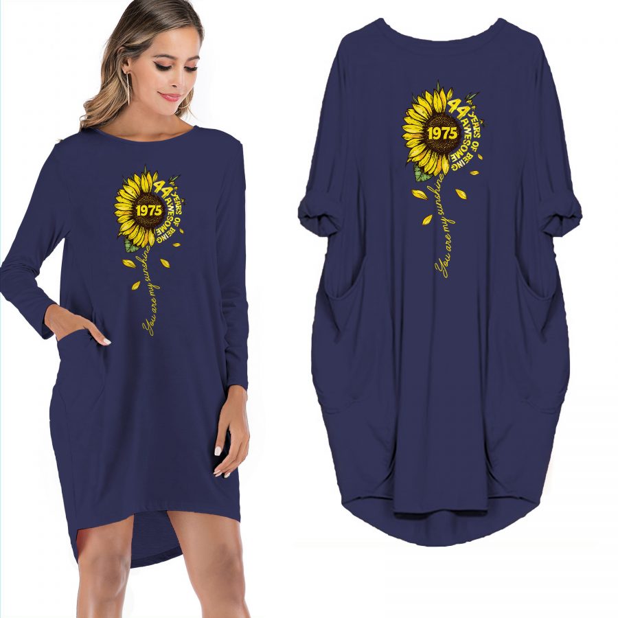 Birthday Outfits You Are My Sunshine Vintage 1975 Limited Edition Pocket Dress
