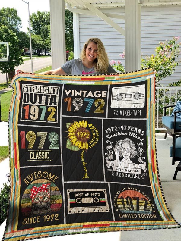 Vintage 1972 Limited Edition Birthday Quilt