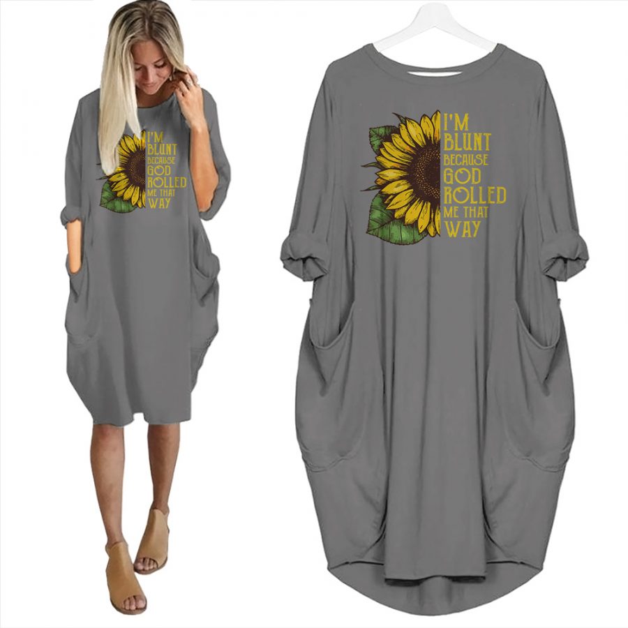 I'm Blunt Limited Edition Pocket Dress Sunflower T-shirt