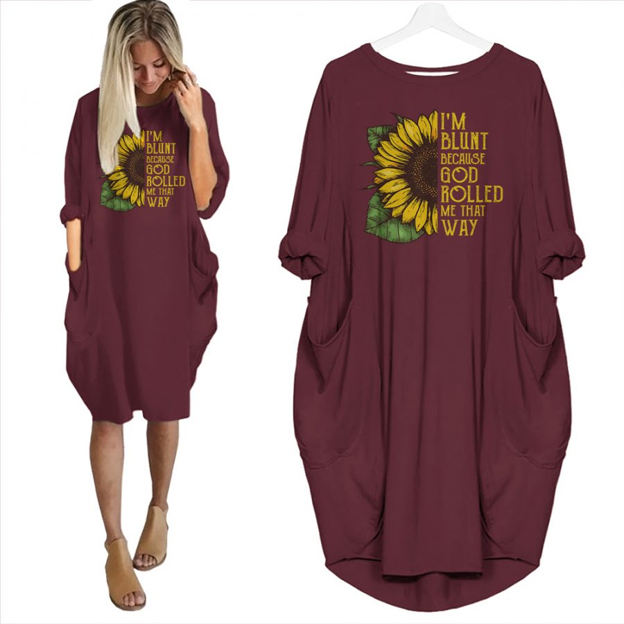 I'm Blunt Limited Edition Pocket Dress Sunflower T-shirt