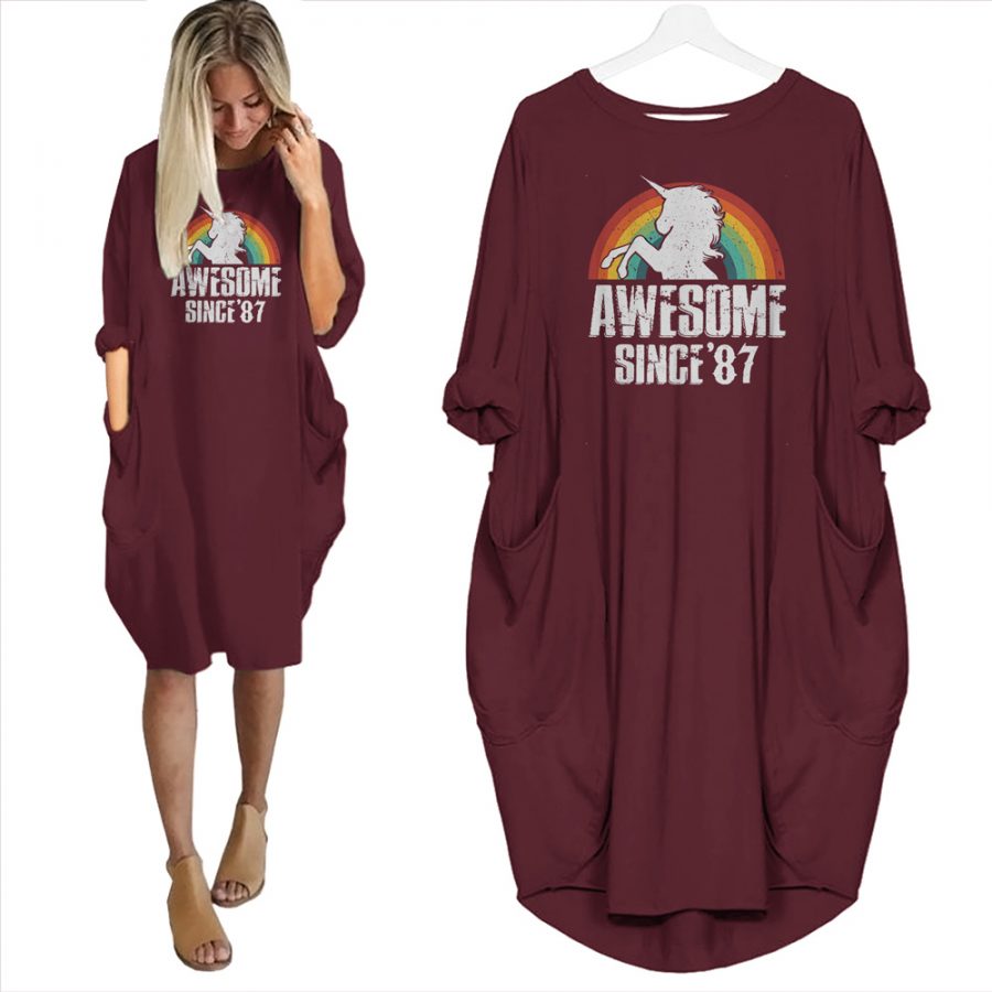 Awesome Since 1987 Limited Edition Pocket Dress Awesome Since 1987 Limited Edition Pocket Dress