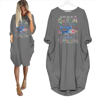 Blessed Are The Quilters Pocket Dress – alternate