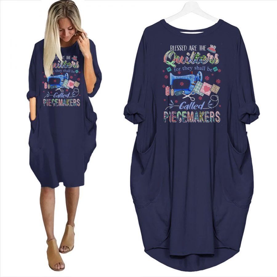 Blessed Are The Quilters Pocket Dress