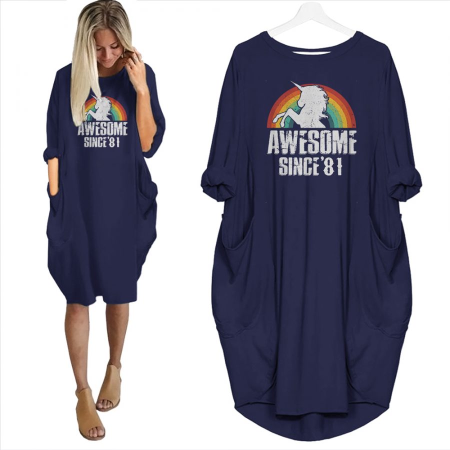 Awesome Since 1981 Limited Edition Pocket Dress Awesome Since 1981 Limited Edition Pocket Dress