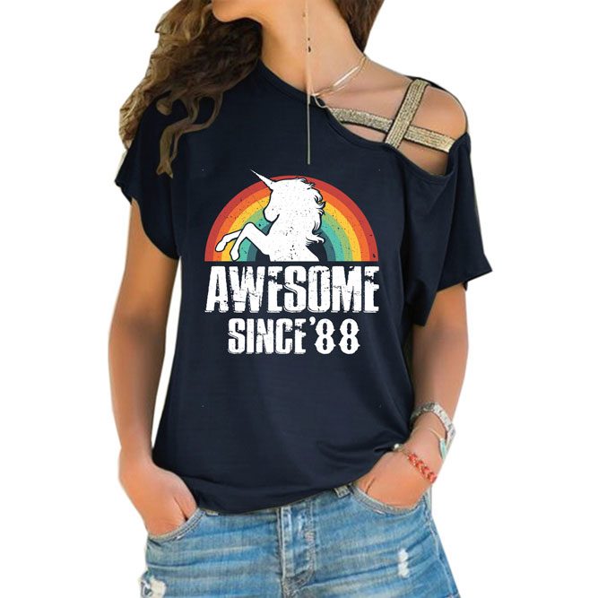 Awesome Since 1988 Limited Edition Off Shoulder Shirt