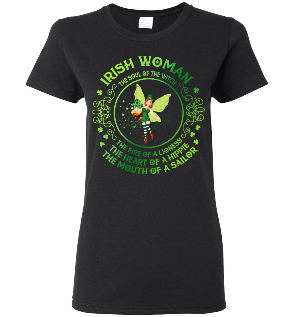 Irish Woman Ladies Short-Sleeve