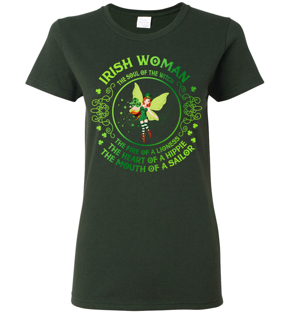 Irish Woman Ladies Short-Sleeve Irish Woman Ladies Short-Sleeve