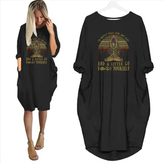 I'm Mostly Peace Love And Light Limited Edition Pocket Dress Hippie Clothes