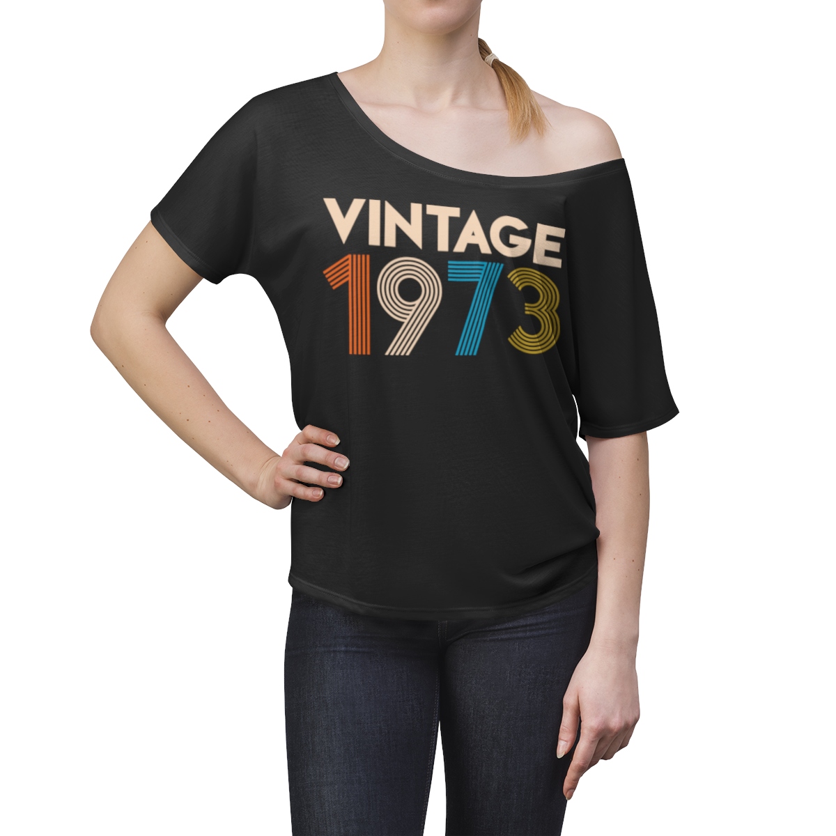 Vintage 1973 Women's Slouchy top