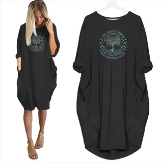 I See Trees Of Green Red Roses Too Pocket Dress Hippie Clothes