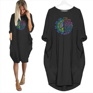 They Whispered To Her You Can’t Withstand The Storm Limited Edition Pocket Dress Hippie Clothes