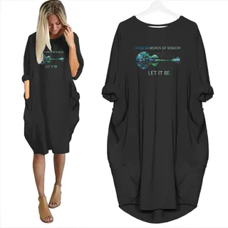 Whisper Words Of Wisdom Let It Be Limited Edition Pocket Dress Hippie Clothes