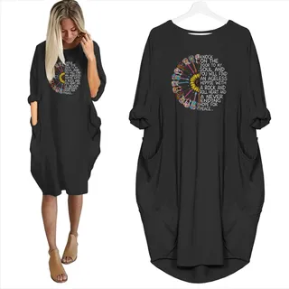 Knock On The Door To My Soul And You Will Find An Ageless Hippie Limited Edition Pocket Dress Hippie Clothes