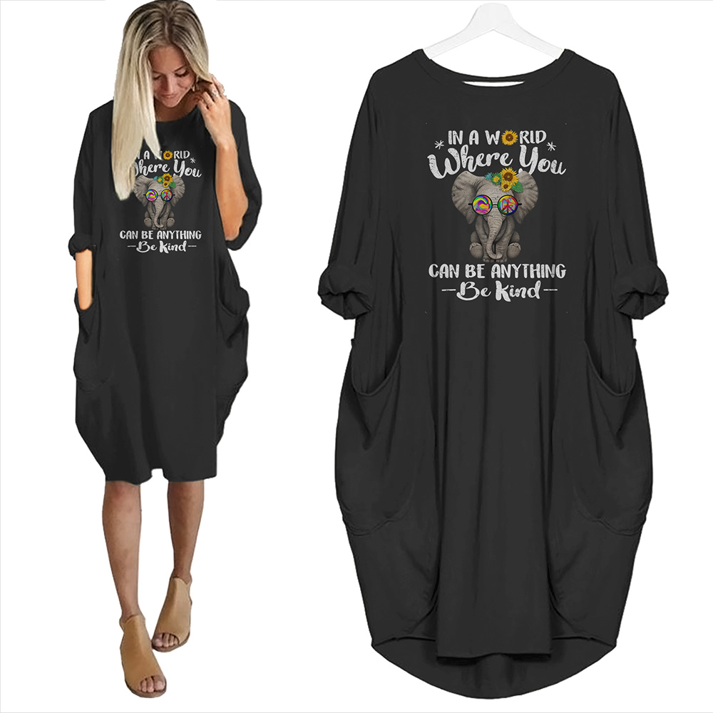 In A World Where You Can Be Anything Be Kind Limited Edition Pocket Dress