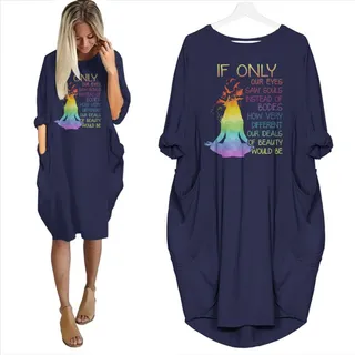 If Only Our Eyes Saw Souls Limited Edition Pocket Dress – alternate