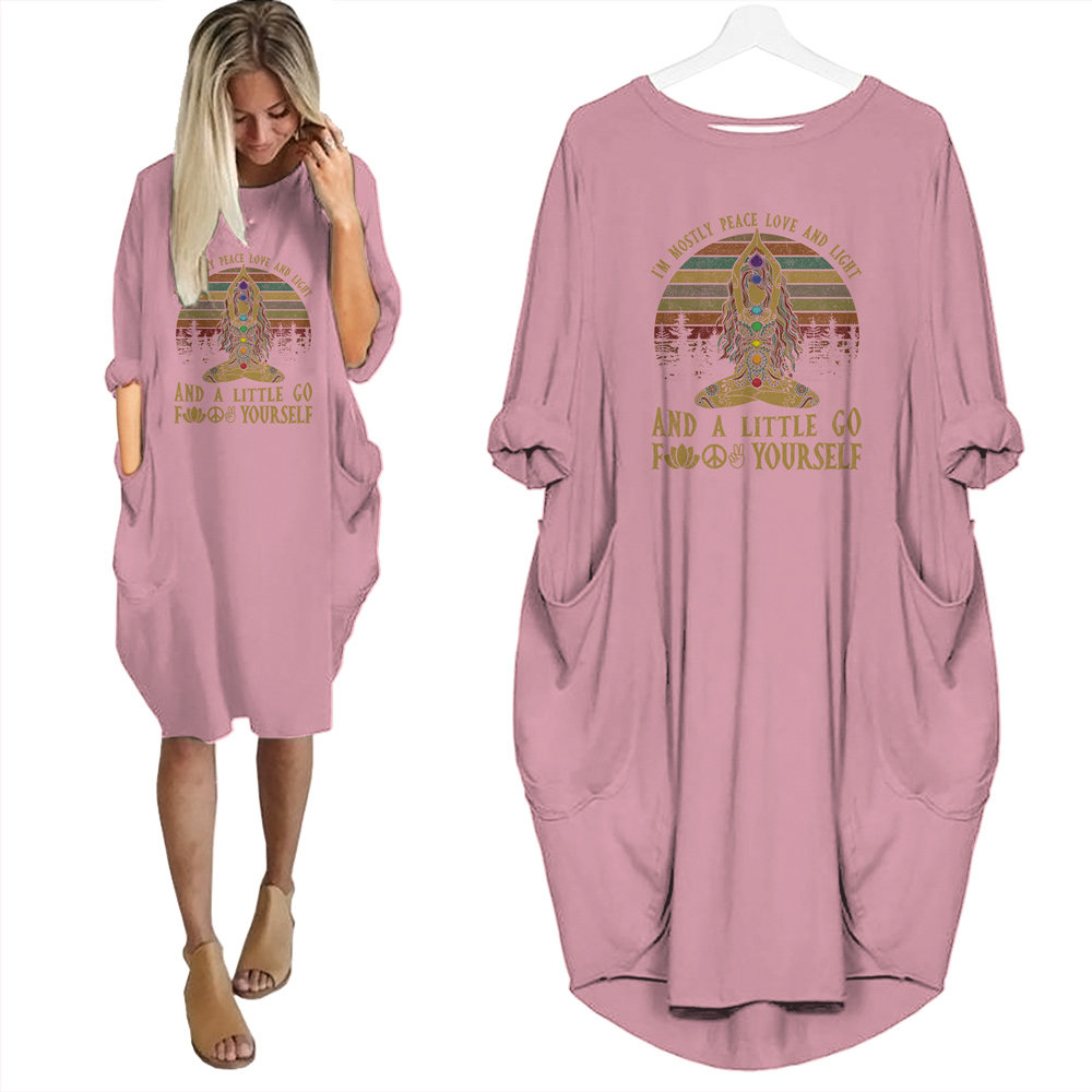 I'm Mostly Peace Love And Light Limited Edition Pocket Dress Hippie Clothes I'm Mostly Peace Love And Light Limited Edition Pocket Dress Hippie Clothes