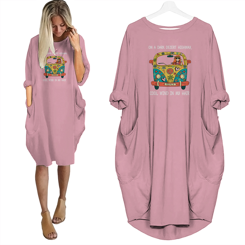 On A Dark Desert Highway Pocket Dress Hippie Clothes On A Dark Desert Highway Pocket Dress Hippie Clothes