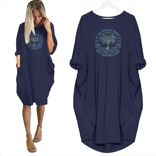 I See Trees Of Green Red Roses Too Pocket Dress Hippie Clothes – alternate
