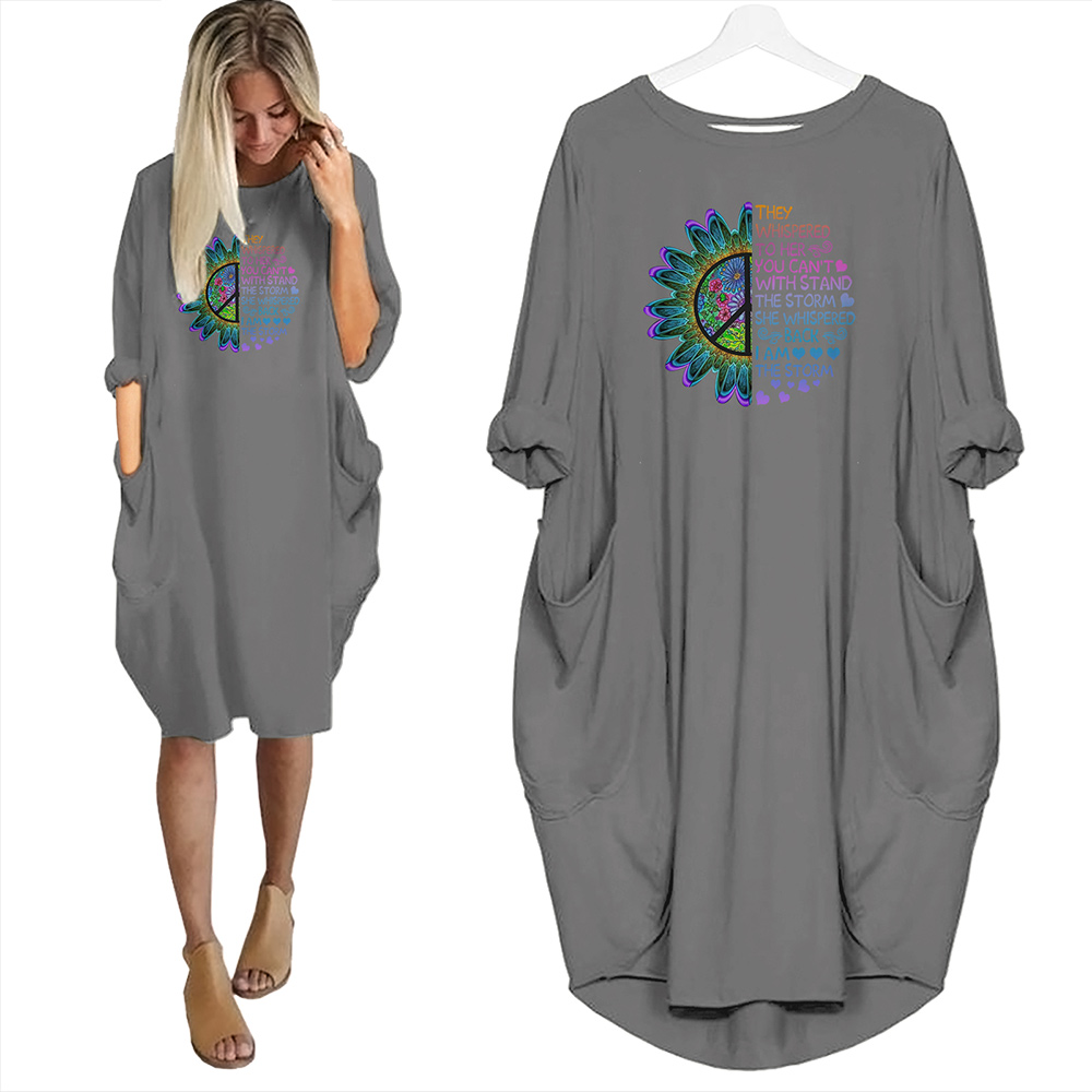 They Whispered To Her You Can’t Withstand The Storm Limited Edition Pocket Dress Hippie Clothes They Whispered To Her You Can’t Withstand The Storm Limited Edition Pocket Dress Hippie Clothes