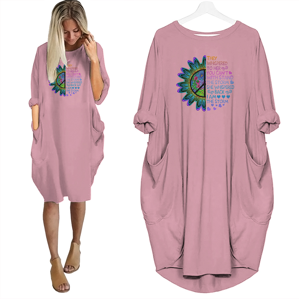 They Whispered To Her You Can’t Withstand The Storm Limited Edition Pocket Dress Hippie Clothes They Whispered To Her You Can’t Withstand The Storm Limited Edition Pocket Dress Hippie Clothes