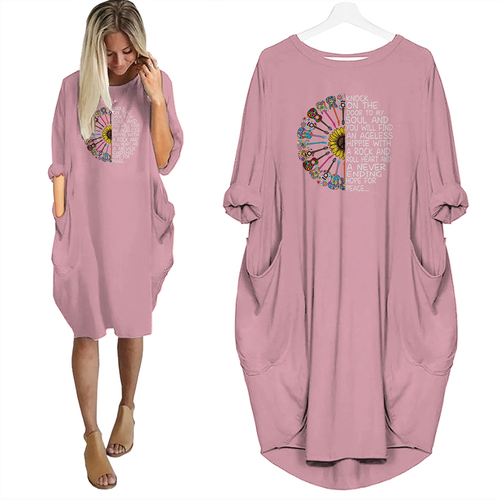 Knock On The Door To My Soul And You Will Find An Ageless Hippie Limited Edition Pocket Dress Hippie Clothes Knock On The Door To My Soul And You Will Find An Ageless Hippie Limited Edition Pocket Dress Hippie Clothes