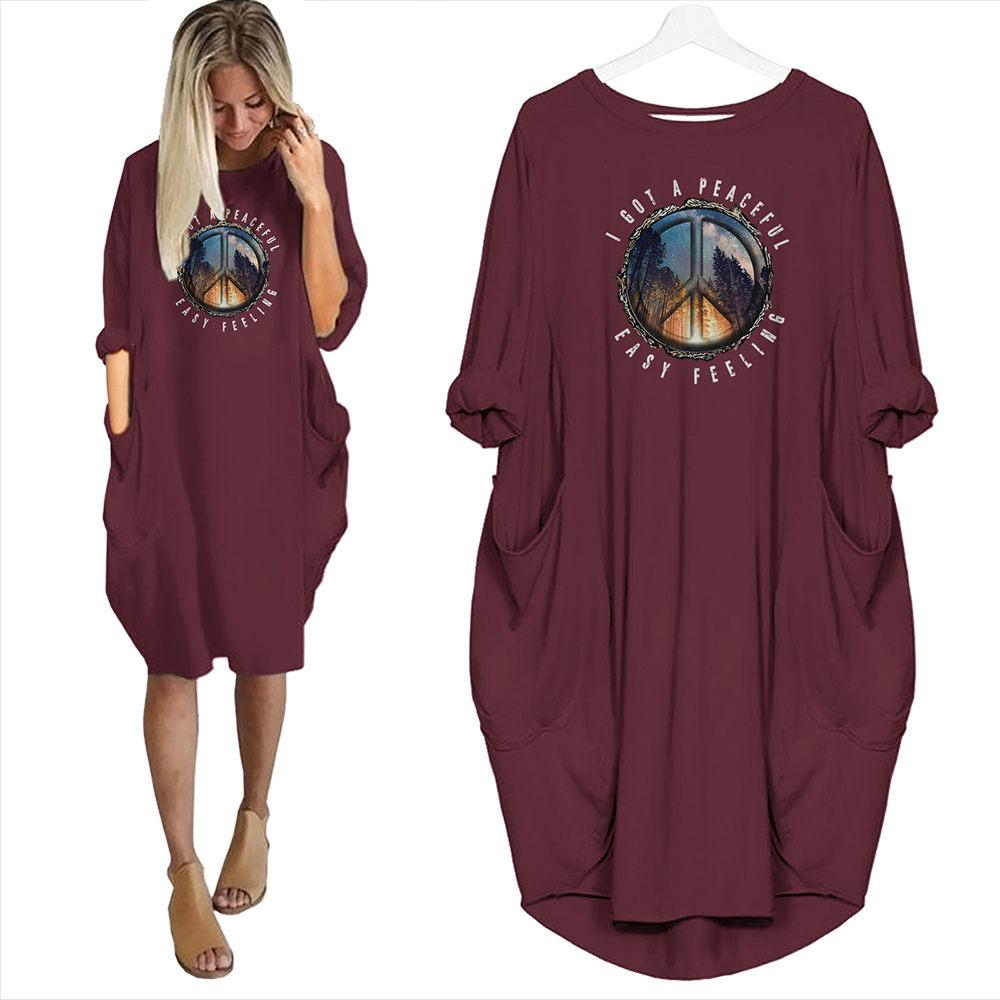 I Got A Peaceful Easy Feeling Limited Edition Pocket Dress Hippie Clothes I Got A Peaceful Easy Feeling Limited Edition Pocket Dress Hippie Clothes