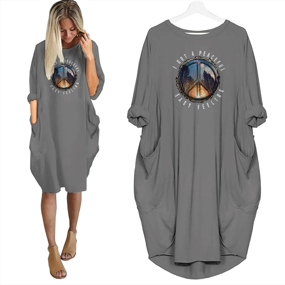 I Got A Peaceful Easy Feeling Limited Edition Pocket Dress Hippie Clothes I Got A Peaceful Easy Feeling Limited Edition Pocket Dress Hippie Clothes