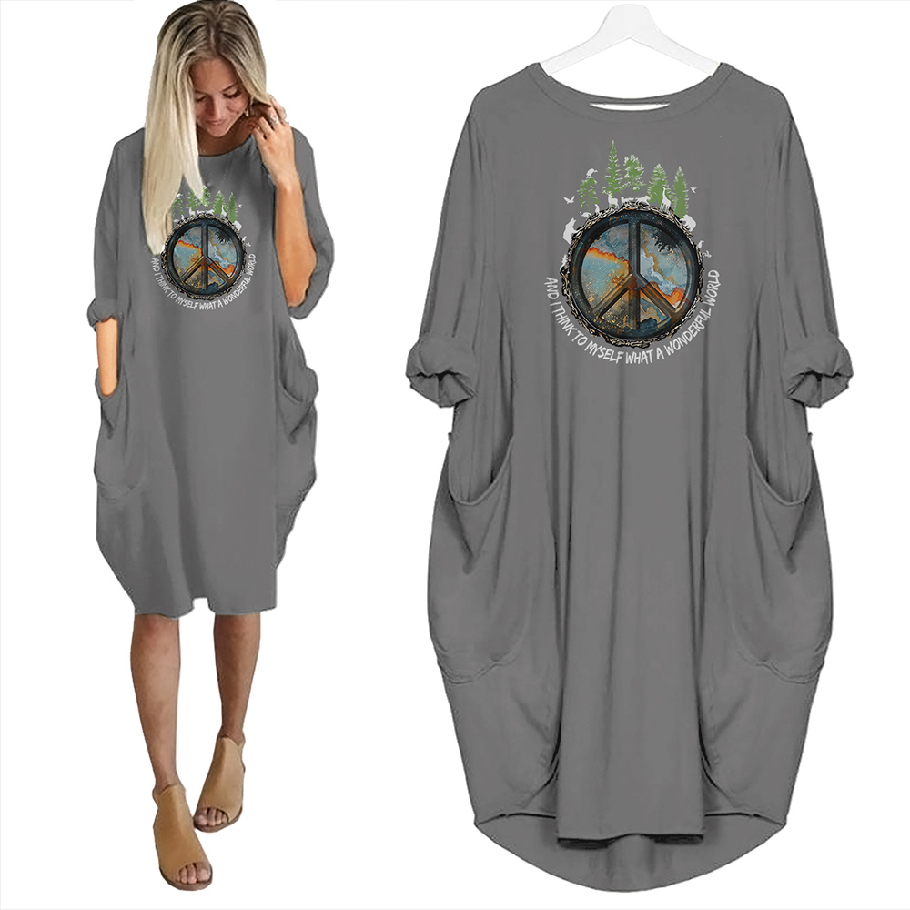 And I Think To Myself What A Wonderful World Limited Edition Pocket Dress And I Think To Myself What A Wonderful World Limited Edition Pocket Dress