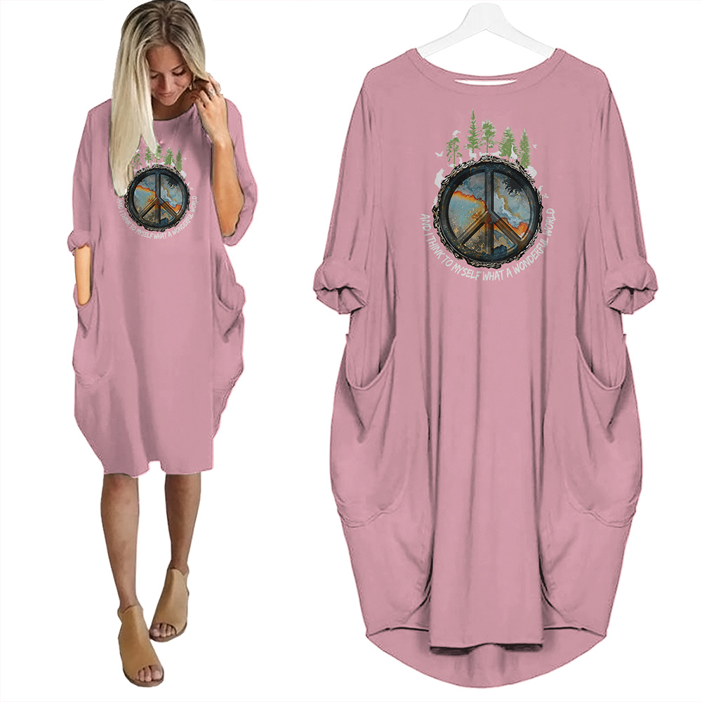 And I Think To Myself What A Wonderful World Limited Edition Pocket Dress And I Think To Myself What A Wonderful World Limited Edition Pocket Dress