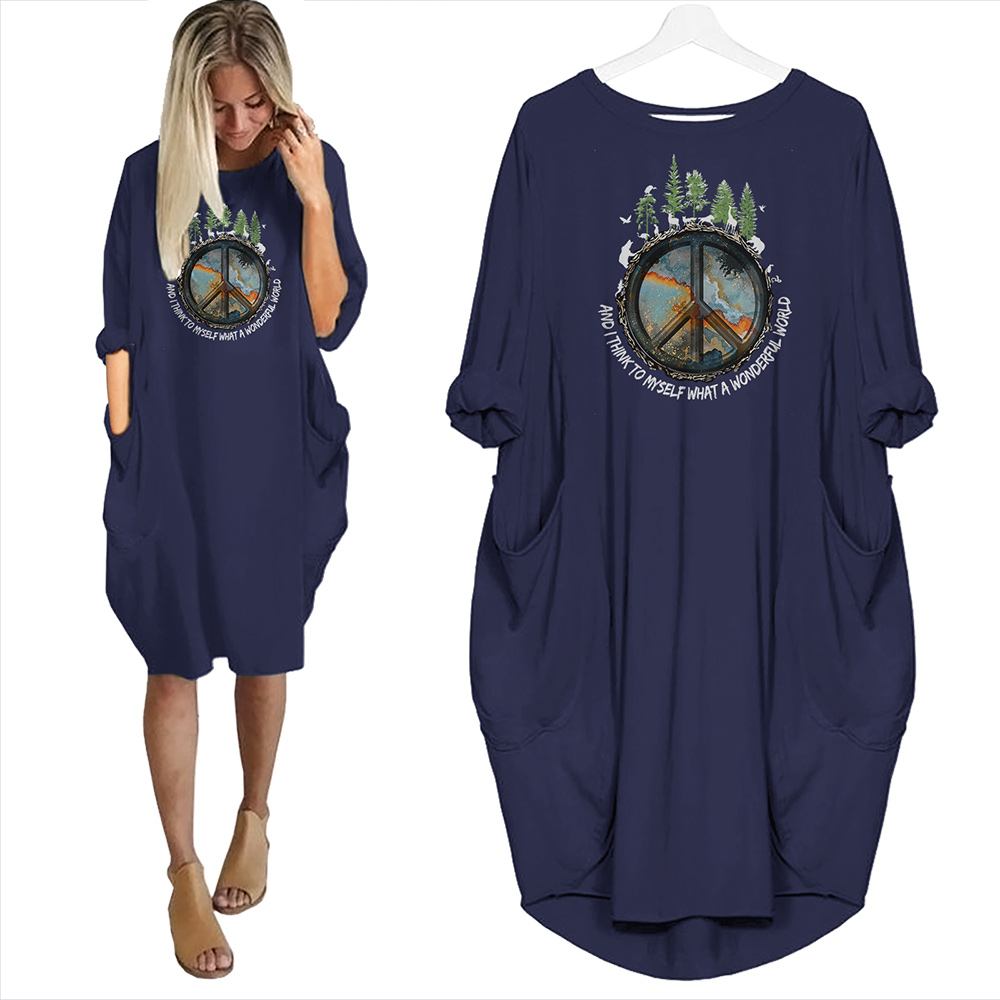And I Think To Myself What A Wonderful World Limited Edition Pocket Dress And I Think To Myself What A Wonderful World Limited Edition Pocket Dress