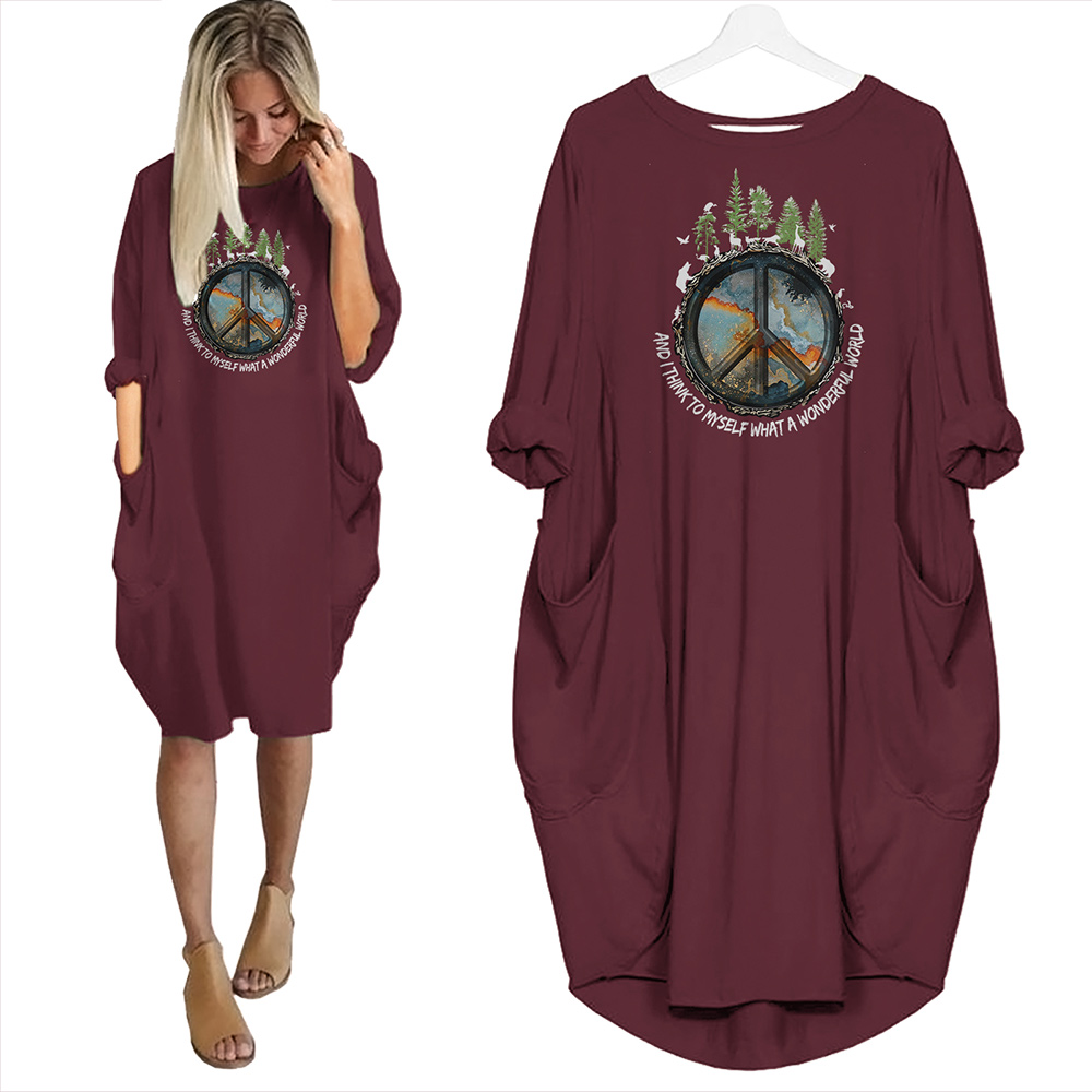 And I Think To Myself What A Wonderful World Limited Edition Pocket Dress And I Think To Myself What A Wonderful World Limited Edition Pocket Dress
